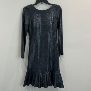 Navy shimmer party dress